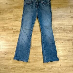 7 For All Mankind Jeans Womens 30 Blue A Pocket Bootcut Stretch Denim USA Flare